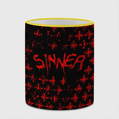 Кружка цветная Far Cry 5: Sinner / 3D-Желтый кант – фото 2