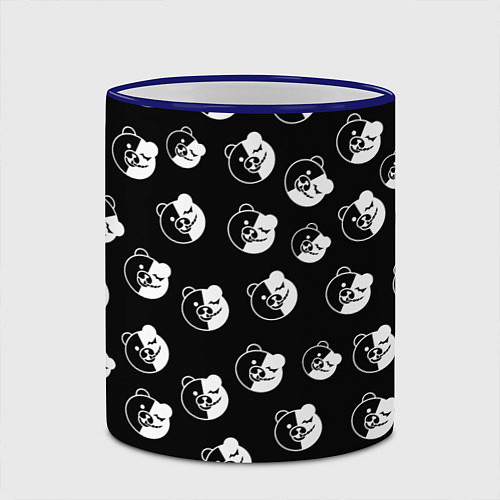 Кружка цветная MONOKUMA / 3D-Синий кант – фото 2