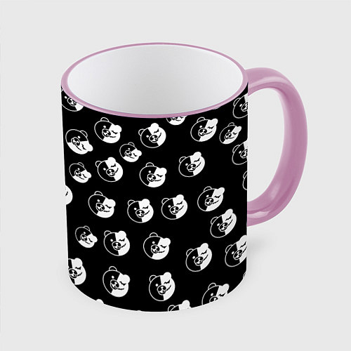 Кружка цветная MONOKUMA / 3D-Розовый кант – фото 1