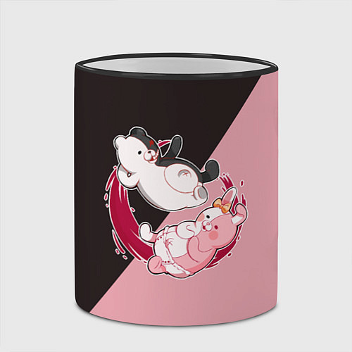 Кружка цветная MONOKUMA X MONOMI / 3D-Черный кант – фото 2