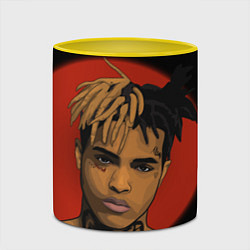 Кружка 3D XXXTentacion: Red Sun, цвет: 3D-белый + желтый — фото 2