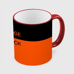 Кружка 3D Orange Is the New Black, цвет: 3D-красный кант