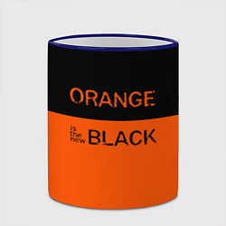 Кружка 3D Orange Is the New Black, цвет: 3D-синий кант — фото 2