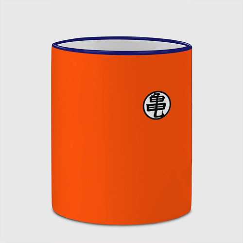 Кружка цветная DBZ: Kame Senin Kanji Emblem / 3D-Синий кант – фото 2