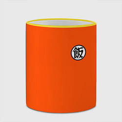 Кружка 3D DBZ: Gohan Kanji Emblem, цвет: 3D-желтый кант — фото 2