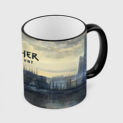 Кружка 3D The Witcher 3: Wild Hunt, цвет: 3D-черный кант