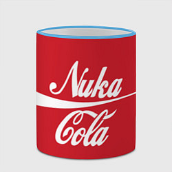 Кружка 3D Nuka Cola, цвет: 3D-небесно-голубой кант — фото 2