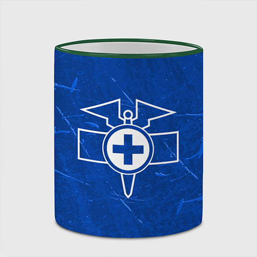 Кружка цветная R6S: Doc / 3D-Зеленый кант – фото 2