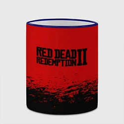 Кружка 3D Red Dead Redemption II, цвет: 3D-синий кант — фото 2