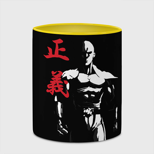 Кружка цветная Ok Hero / 3D-Белый + желтый – фото 2