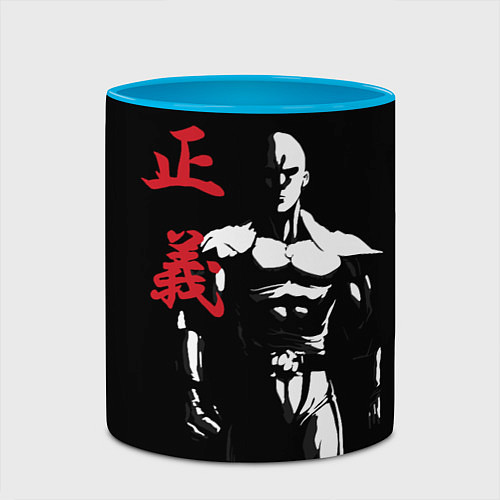 Кружка цветная Ok Hero / 3D-Белый + небесно-голубой – фото 2