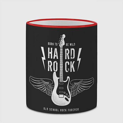 Кружка цветная Hard Rock: Born to be wild / 3D-Красный кант – фото 2