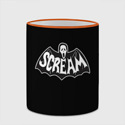 Кружка 3D Scream, цвет: 3D-оранжевый кант — фото 2