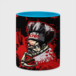 Кружка 3D Pudge Chef, цвет: 3D-белый + небесно-голубой — фото 2