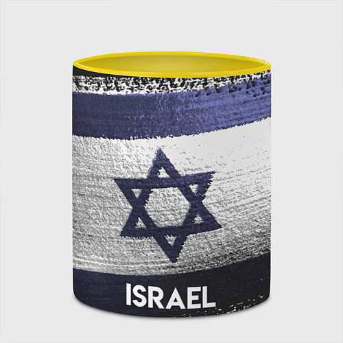Кружка цветная Israel Style / 3D-Белый + желтый – фото 2