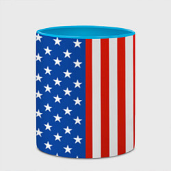Кружка 3D American Patriot, цвет: 3D-белый + небесно-голубой — фото 2