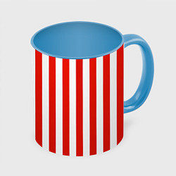 Кружка 3D American Patriot, цвет: 3D-белый + небесно-голубой