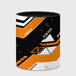 Кружка 3D CS:GO Asiimov Inverted, цвет: 3D-белый + черный — фото 2