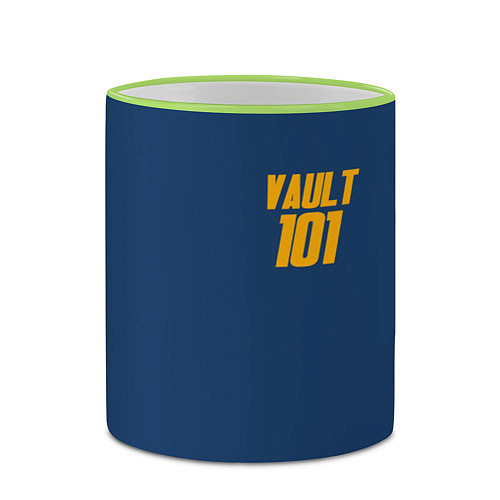 Кружка цветная VAULT 101 / 3D-Светло-зеленый кант – фото 2