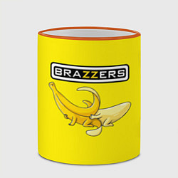 Кружка 3D Brazzers: Yellow Banana, цвет: 3D-оранжевый кант — фото 2