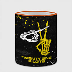 Кружка 3D TOP: Skeleton Clique, цвет: 3D-оранжевый кант — фото 2