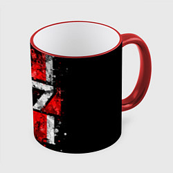 Кружка 3D Mass Effect N7 цвета 3D-красный кант — фото 1