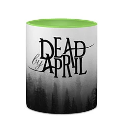 Кружка 3D Dead by April, цвет: 3D-белый + светло-зеленый — фото 2