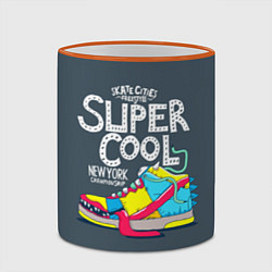 Кружка 3D Super Сool, цвет: 3D-оранжевый кант — фото 2