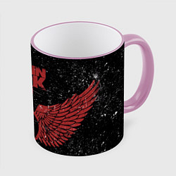 Кружка 3D Linkin Park: Red Airs, цвет: 3D-розовый кант