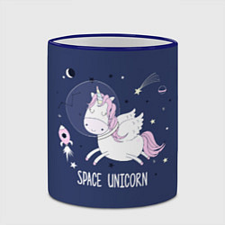 Кружка 3D Space unicorn, цвет: 3D-синий кант — фото 2