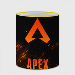 Кружка 3D Apex Legends: Orange Flame, цвет: 3D-желтый кант — фото 2