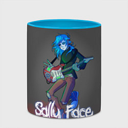 Кружка 3D Sally Face: Rock Star, цвет: 3D-белый + небесно-голубой — фото 2