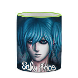 Кружка 3D Sally Face, цвет: 3D-светло-зеленый кант — фото 2