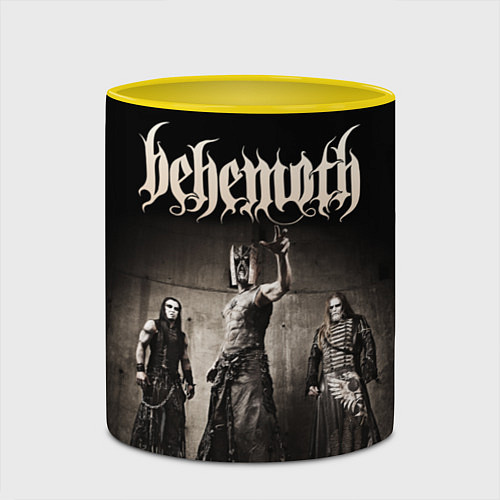 Кружка цветная Behemoth Metal / 3D-Белый + желтый – фото 2