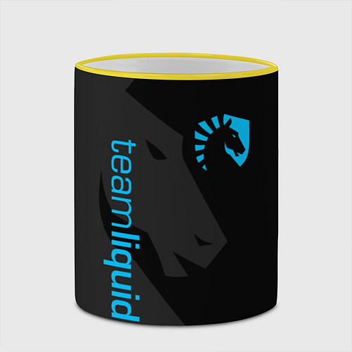 Кружка цветная TEAM LIQUID / 3D-Желтый кант – фото 2
