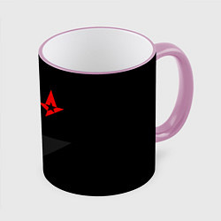Кружка 3D Astralis: Dark Style, цвет: 3D-розовый кант