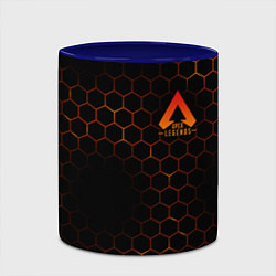 Кружка 3D Apex Legends: Orange Carbon, цвет: 3D-белый + синий — фото 2