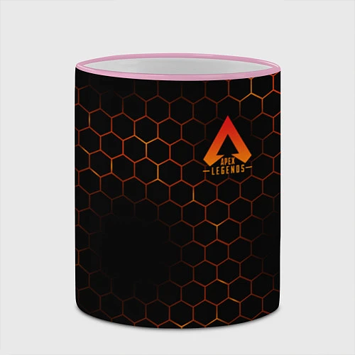 Кружка цветная Apex Legends: Orange Carbon / 3D-Розовый кант – фото 2