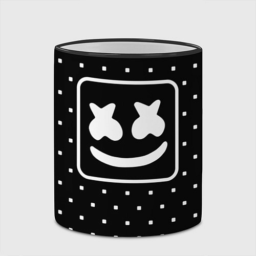 Кружка цветная Marshmelo Black / 3D-Черный кант – фото 2
