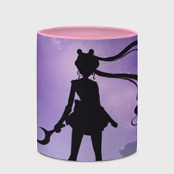 Кружка 3D Pretty Soldier Sailor Moon, цвет: 3D-белый + розовый — фото 2