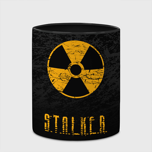 Кружка цветная STALKER: Radioactive / 3D-Белый + черный – фото 2