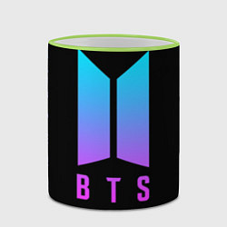 Кружка 3D BTS: Neon Night, цвет: 3D-светло-зеленый кант — фото 2