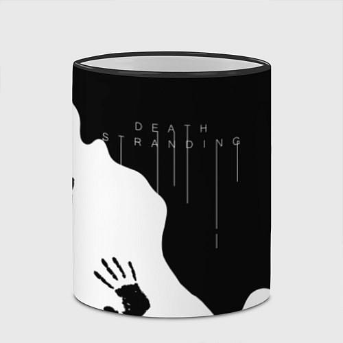 Кружка цветная DEATH STRANDING / 3D-Черный кант – фото 2