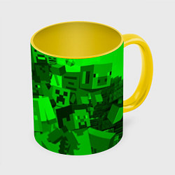 Кружка 3D Minecraft game characters, цвет: 3D-белый + желтый