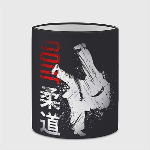 Кружка цветная Judo Warrior / 3D-Черный кант – фото 2