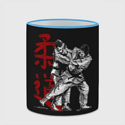 Кружка 3D Judo, цвет: 3D-небесно-голубой кант — фото 2