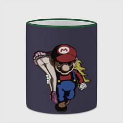 Кружка 3D Mario Chad, цвет: 3D-зеленый кант — фото 2