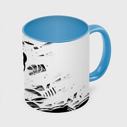 Кружка 3D Hollow Knight, цвет: 3D-белый + небесно-голубой