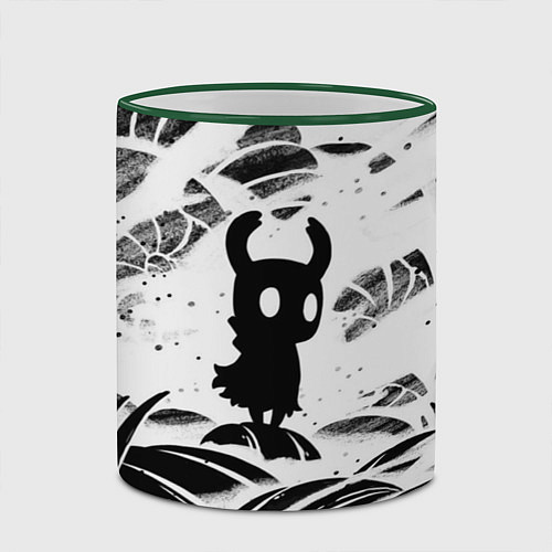 Кружка цветная Hollow Knight / 3D-Зеленый кант – фото 2