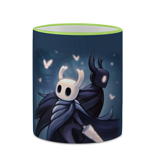 Кружка цветная Hollow Knight / 3D-Светло-зеленый кант – фото 2